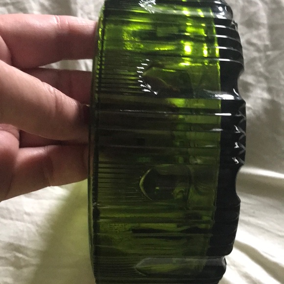 Vintage Green Glass Bowl Final Sale - Picture 2 of 6